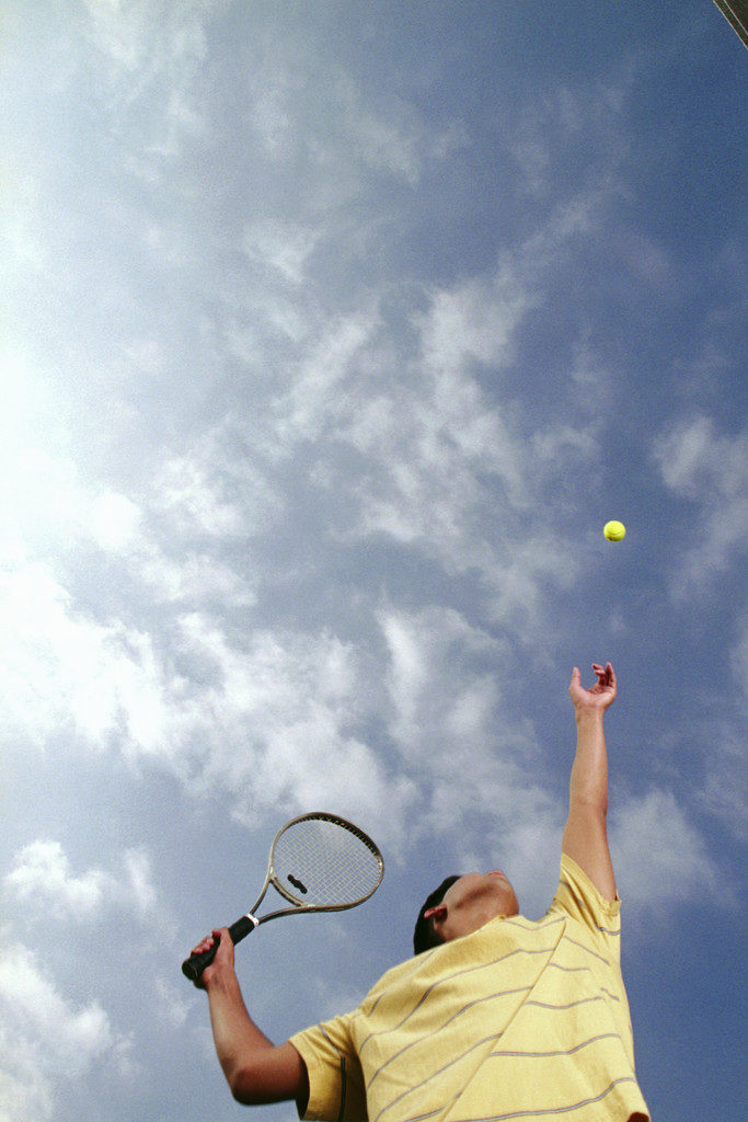 Hypnosis Sunshine Coast Man Serving Tennis Ball